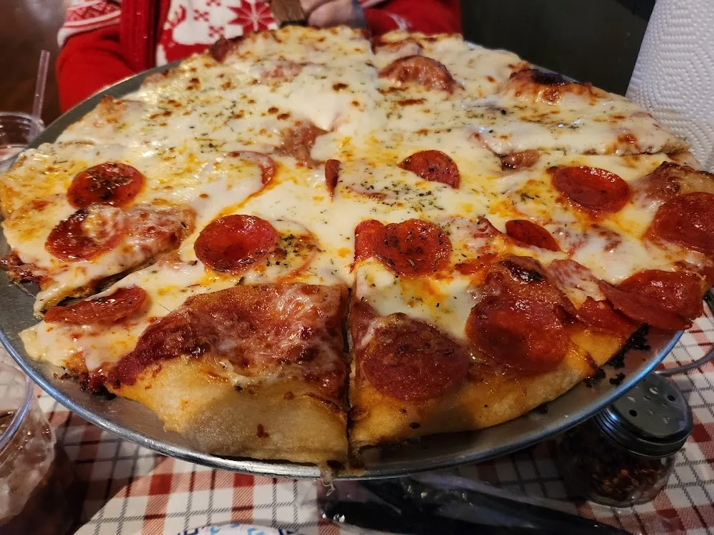 Pizza Half Pepperoni Half Cheese